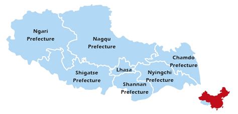 The Map of Tibet- Where is Tibet on a Map - Tibet Maps | WindhorseTour – China Tibet Travel Tour ...