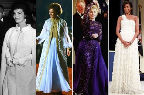 First Ladies` Inaugural Fashion Through the Years