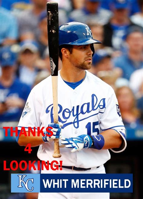 WHIT MERRIFIELD 2016 KANSAS CITY ROYALS BASEBALL CARD