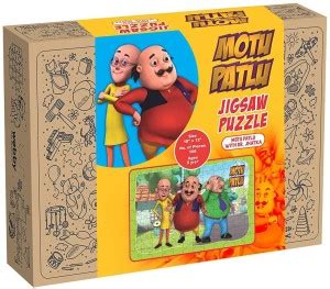 Lattice Motu Patlu with Dr. Jhatka Wooden Jigsaw Puzzle, 108 Pcs - Motu ...