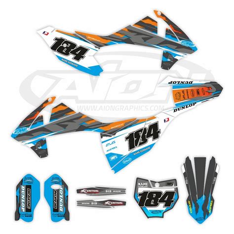 KTM Graphics Kit for a 2018-2021 SX 85cc dirt bike models