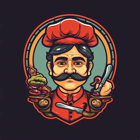 Premium AI Image | chef logo design