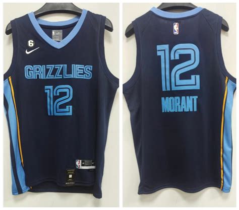 Grizzlies 12 Ja Morant Navy Nike 2022 23 Swingman Jersey