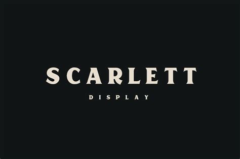 Scarlett Display Font | dafont.com