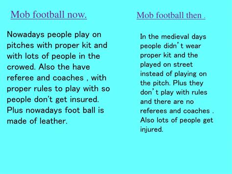 PPT - Mob football PowerPoint Presentation, free download - ID:2675630