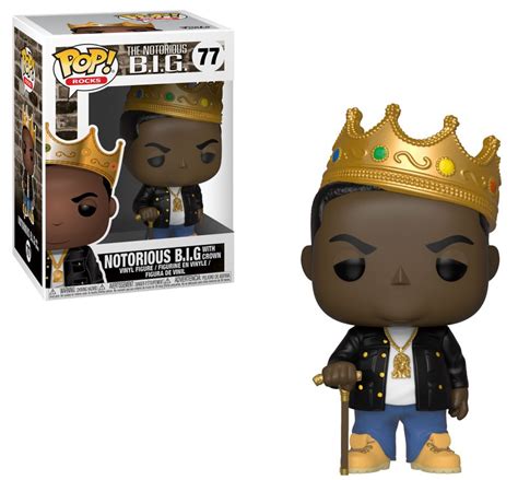 Funko POP Rocks Notorious BIG Biggie Smalls Vinyl Figure 77 Crown, No ...