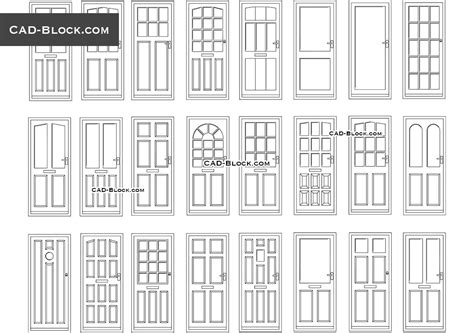 Single Glass Door Elevation Cad Block - IMAGESEE