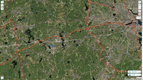 Framingham Massachusetts Map and Framingham Massachusetts Satellite Image