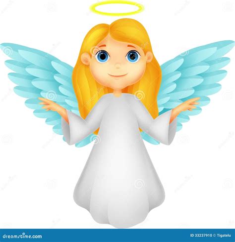 White Angel Cartoon Vector Illustration | CartoonDealer.com #33237910