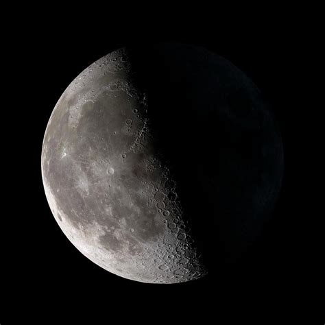 Third Quarter Moon Photograph by Nasa/gsfc-svs/science Photo Library ...