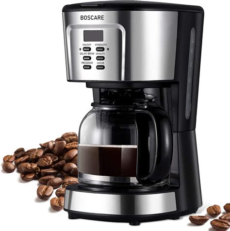 BOSCARE Programmable Drip 12-Cup Coffee & Espresso Machine