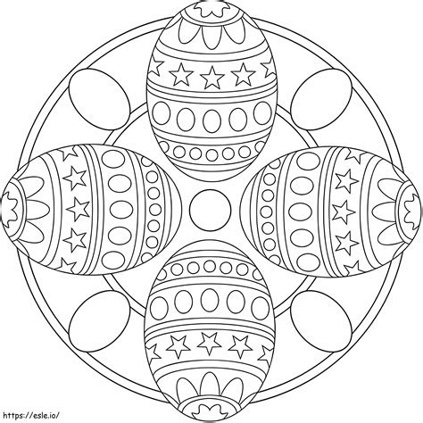 Mandala Easter Eggs coloring page