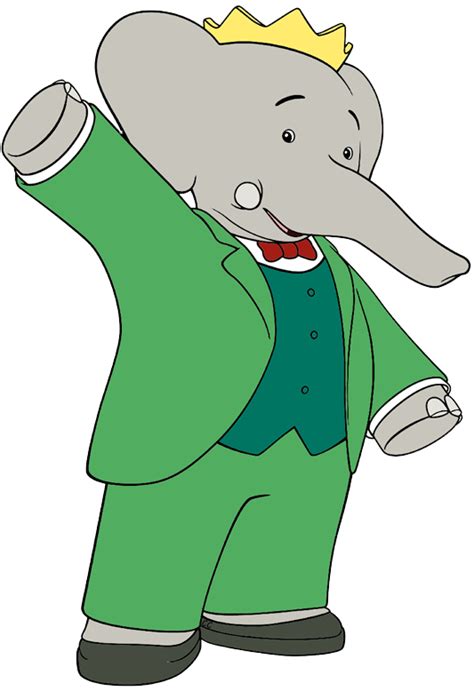 Babar the Elephant Waving transparent PNG - StickPNG