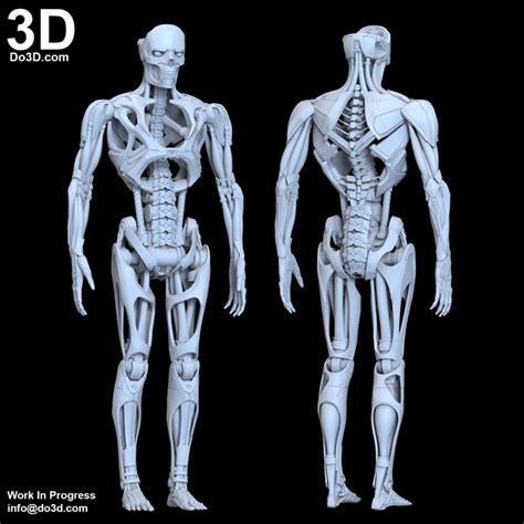 3D Printable Model: Rev 9 Terminator Dark Fate for 1:1 Printing Scale ...