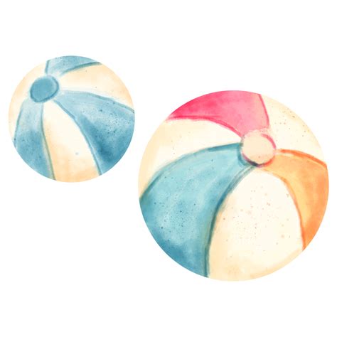 watercolor Beach ball 23296867 PNG