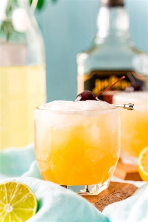 Bourbon Whiskey Sour Cocktail Recipe - Sugar and Soul