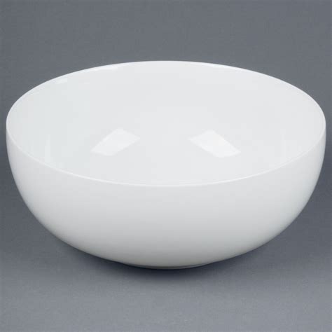 CAC MXS-11 5 Qt. Bright White Porcelain Salad Bowl - 6/Case