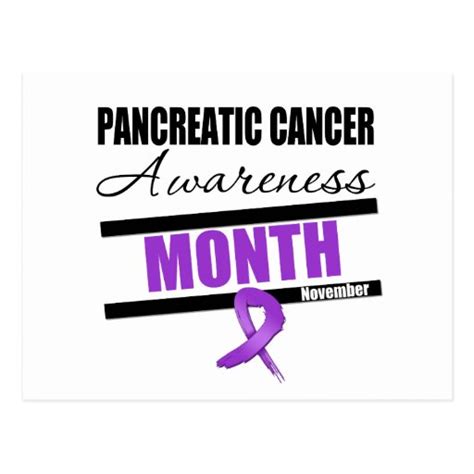 National Pancreatic Cancer Awareness Month Postcards & Postcard Template Designs