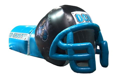 Inflatable Football Helmet plus 18' Tunnel - Sports Central Creations