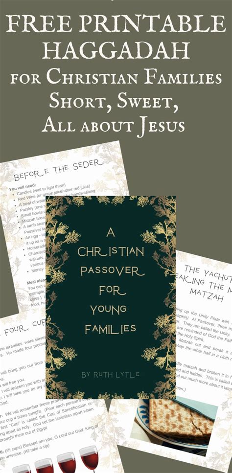 FREE Printable Haggadah for a Christian Seder | Passover dinner, Seder meal, Passover christian