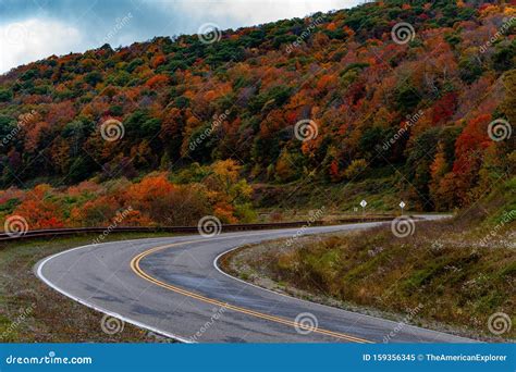 Winding, Curvy Scenic Highway - Autumn / Fall Colors - Appalachian Mountains - West Virginia ...