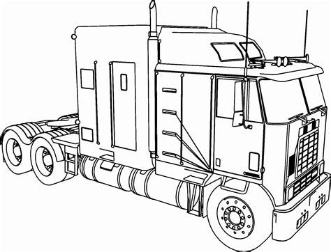 Semi Truck Coloring Pages