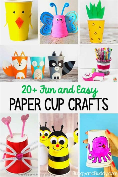 30+ Art And Craft Using Paper Cups | KathleenChelsey