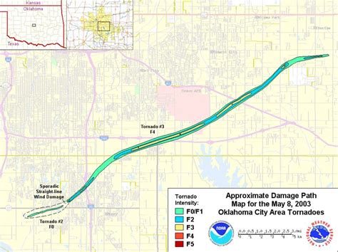 Oklahoma Tornado Map