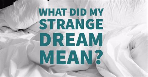 Did you have a weird dream? What did it mean!? This fascinating encyclopedia of interpretations ...