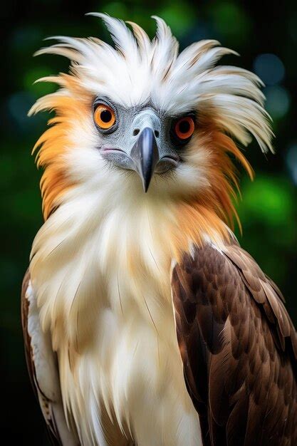 Premium AI Image | A Philippine Eagle perching on a branch in its ...