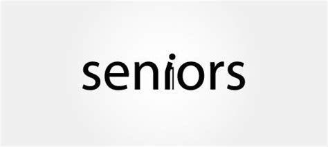 Seniors | Typographic logo, Typographic logo design, Logo design creative