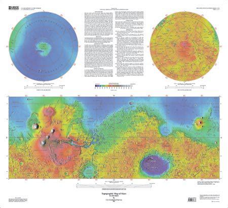 Topographic Map of Mars | USGS I Map 2782