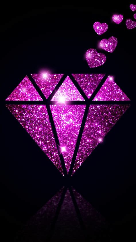 Pink diamond wallpaper | Papeis de parede para iphone, Papel de parede ...