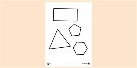 FREE! - Shape Colouring Sheet | Twinkl Resources - Twinkl