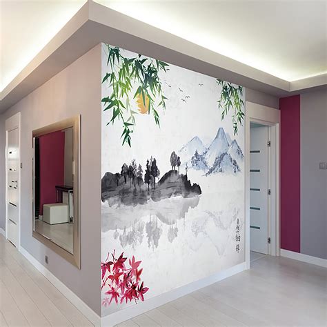 Japanese Lake Wall Mural - Brewster Home Fashions - Touch of Modern