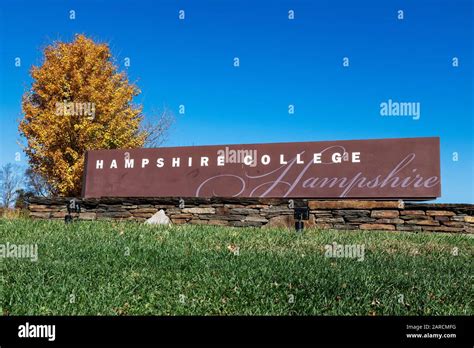 Hampshire College campus in autumn Stock Photo - Alamy