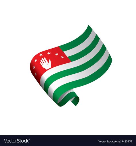 Abkhazia flag Royalty Free Vector Image - VectorStock