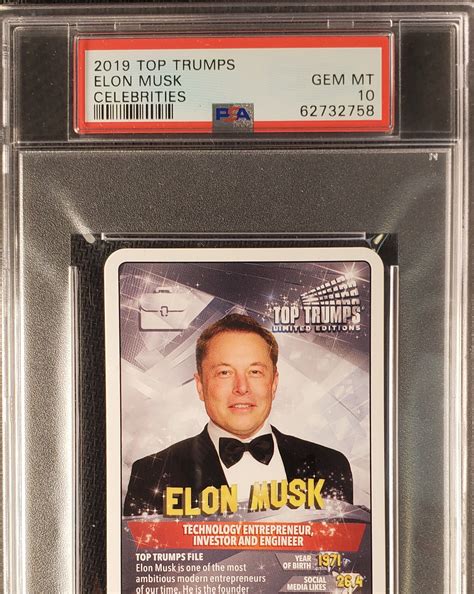 2019 Elon Musk Rookie Card - YamWax