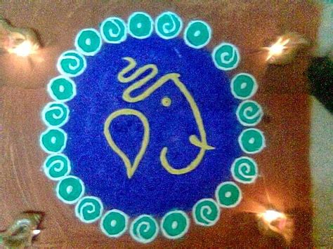 Ganesh Rangoli Designs for Diwali 2017 - Best Ganesha Rangoli Designs - 2017 Diwali Wala Funda