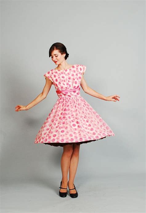 60s Party Dress - 1960s Dress - Dolce Dot | Dresses, 1960's dress, Party dress