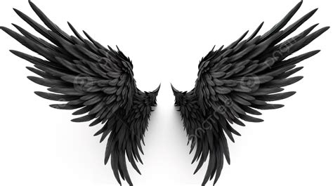 Angel Wings Black Background