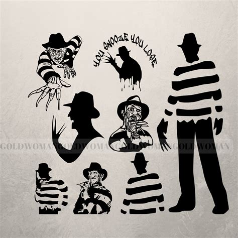 Freddy Krueger SVG Bundle, Png, Dxf, Silhouette, Cricut, Digital Files | lupon.gov.ph