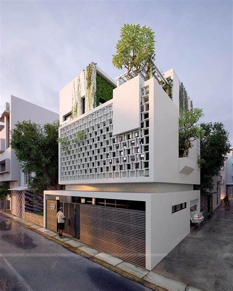 Pin by Nila Kumalasari on Roster | Facade house, Facade design, House ...