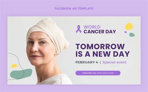 Free Vector | Flat world cancer day social media cover template