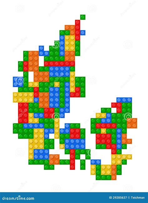 Lego Map Of Denmark Royalty Free Stock Photography - Image: 29285637