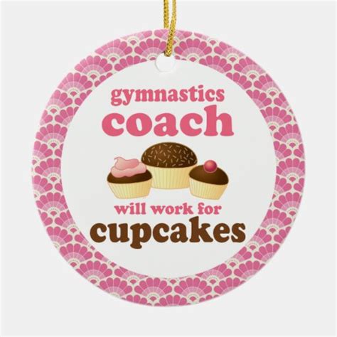 Gymnastics Coach Gift Ornament | Zazzle