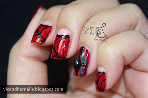 Vic and Her Nails: Halloween Nail Art Challenge - Spider/Webs