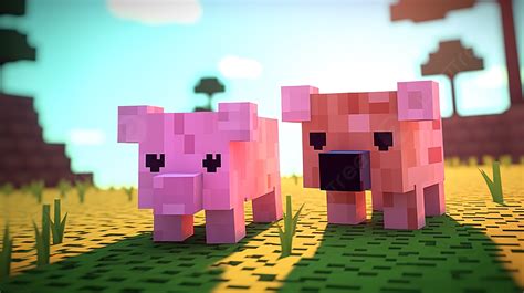 Minecraft Pig Face Wallpaper