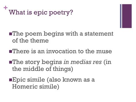 PPT - What is epic poetry? PowerPoint Presentation, free download - ID:2872980