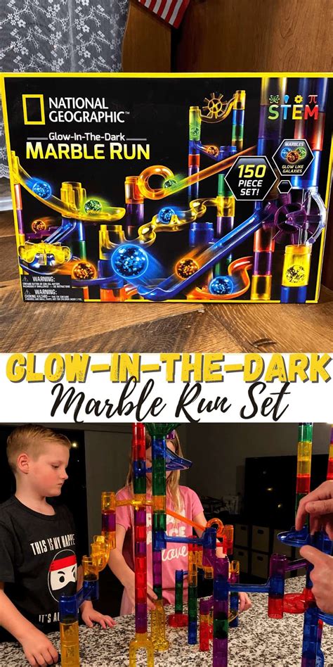 National Geographic Glow in the Dark Marble Run - Dine Dream Discover